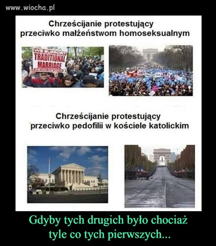 Protesty przeciwko małżeństwom homo vs 