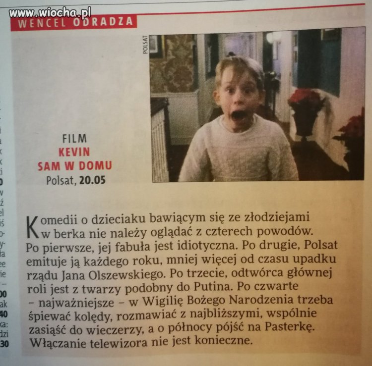 No mam nadzieje, że w tym roku nie oglądacie Kevina