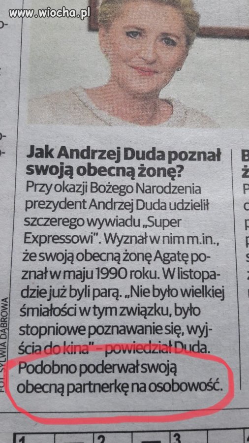 Poderwał na osobowość 