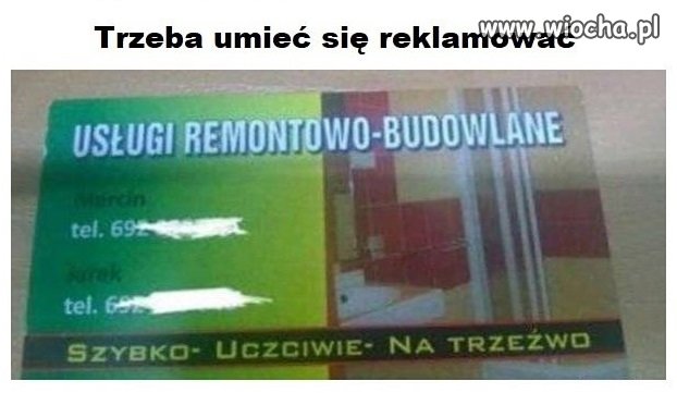 Usługi na trzeźwo.