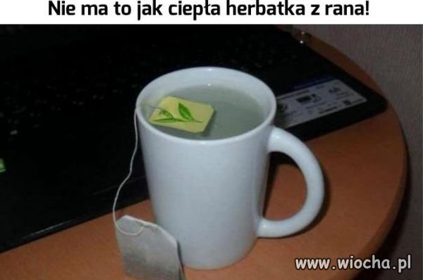 Tak wygląda poranna herbata