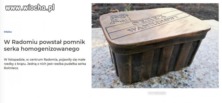 Pomnik ku czci Serka Homogenizowanego