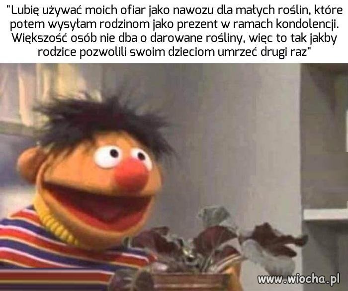 Ernie od zawsze był zwyrolem