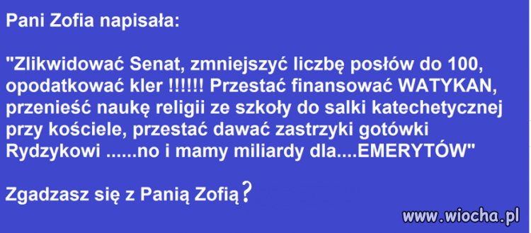 Jeśli rząd daje kasę klerowi