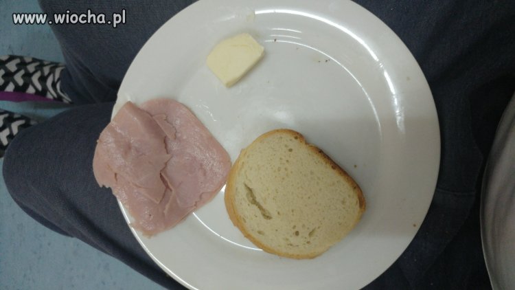 Dzisiejsza kolacja w szpitalu.