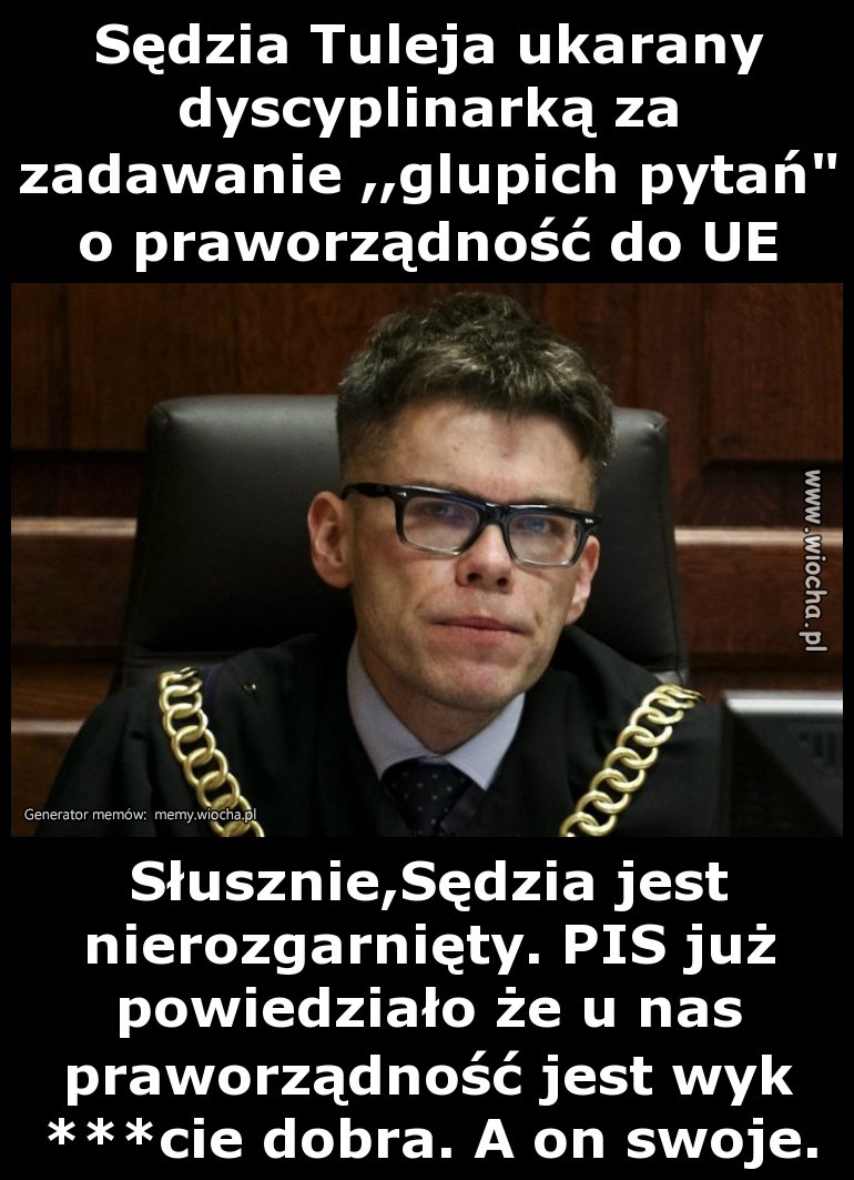 Sędzia Tuleja ukarany dyscyplinarką za zadawanie