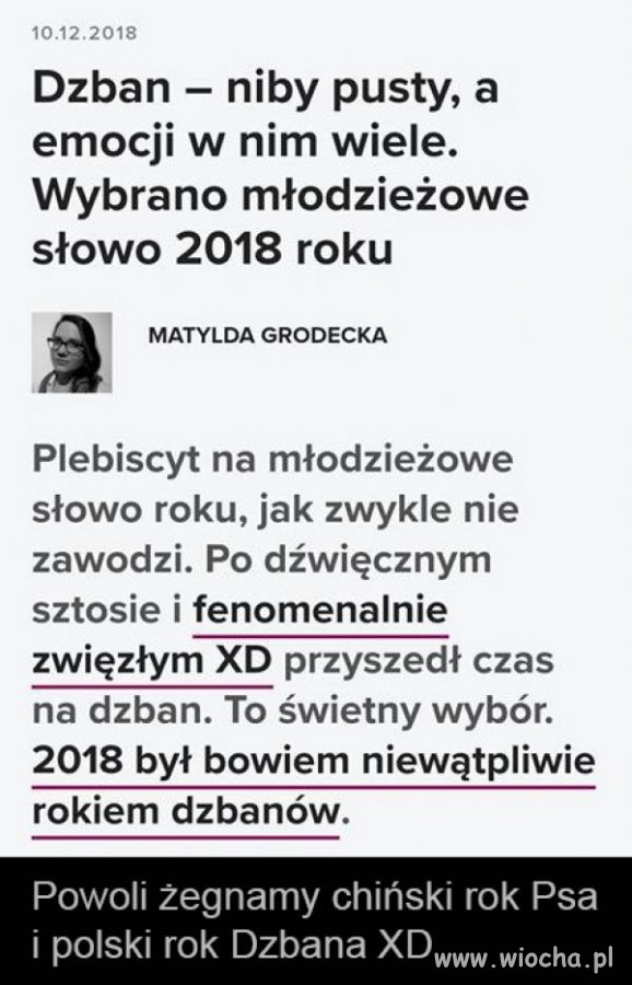 Młodzieżowe słowo roku
