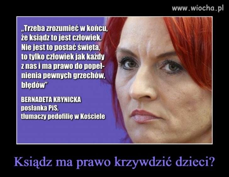 Ksiądz pedofil to też człowiek ...