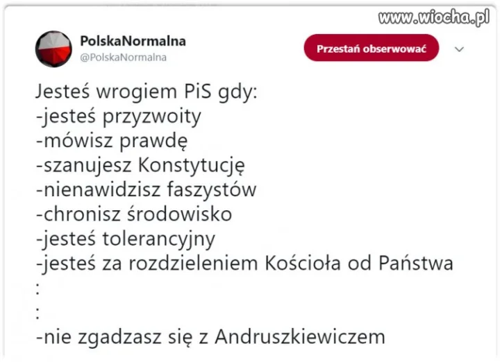 Jesteś wrogiem Pis