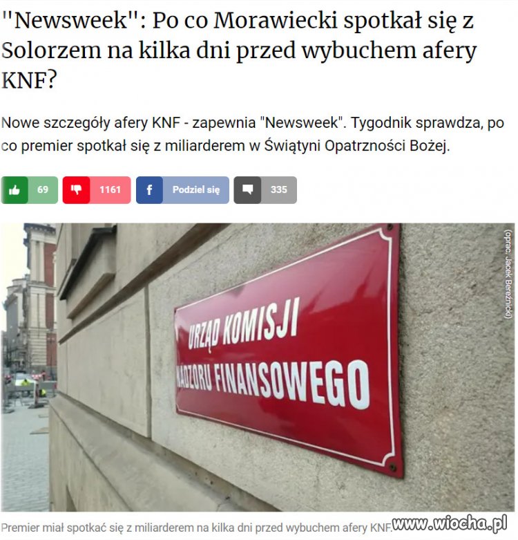 A afera zatacza coraz szersze kręgi