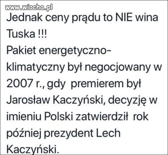 A jednak...nie wina Tuska