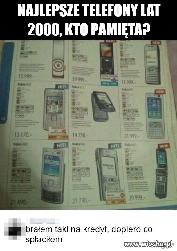 Telefony lat 2000