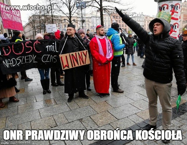 Hailował i odmawiał ojcze nasz...