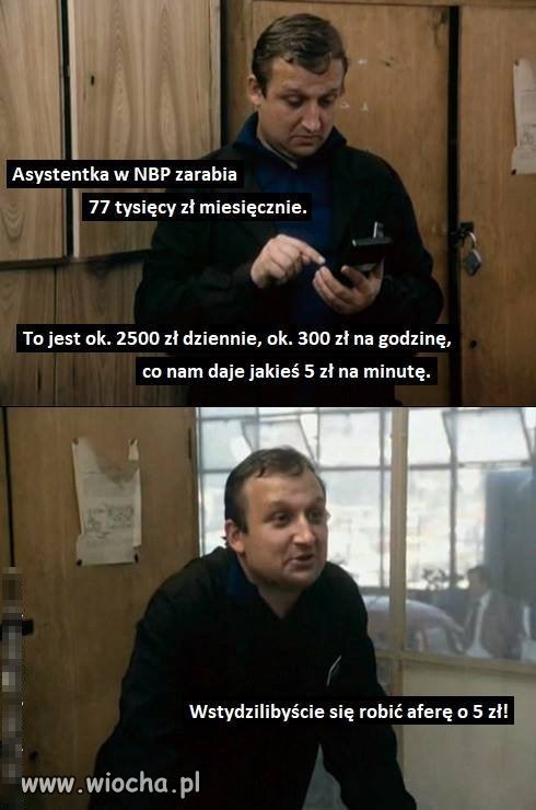 Taka afera o głupie 5 zeta ?
