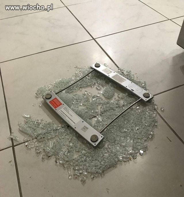 Gdy weszłaś na wagę po świętach