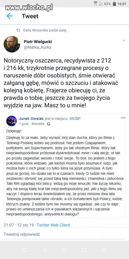 Psychol kurka atakuje