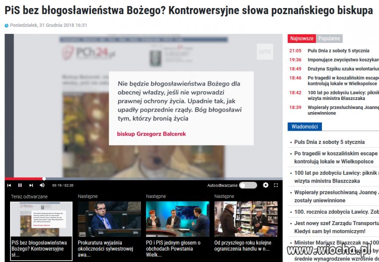 Kontrowersyjne słowa biskupa