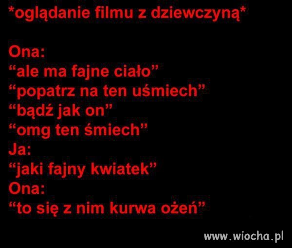 Oglądanie filmu z dziewczyną takie jest