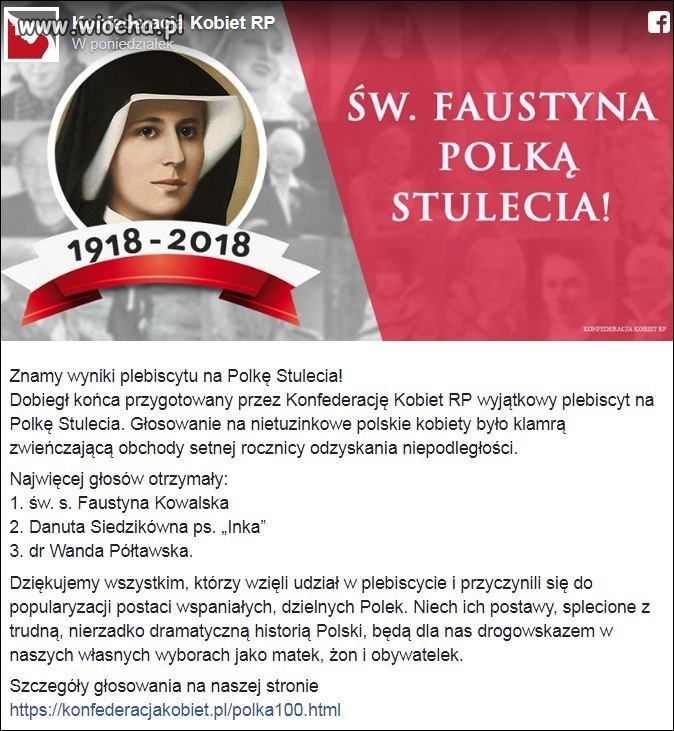 Zwyciężczyni plebiscytu