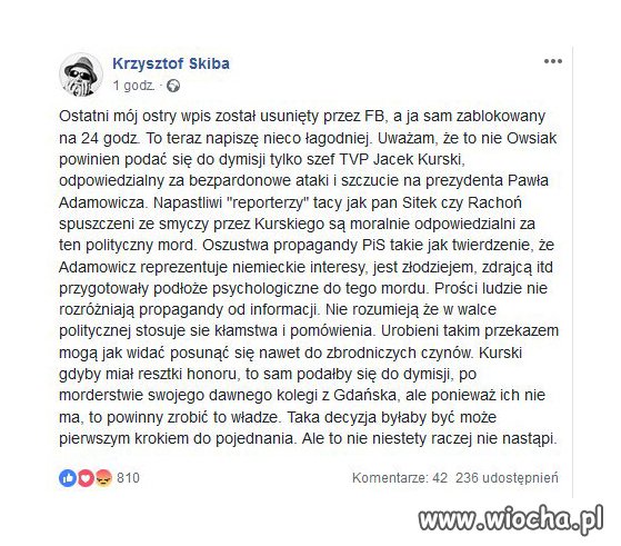 Skiba dobrze prawi...