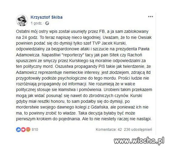 Skiba dobrze prawi...