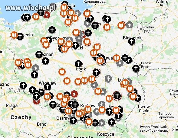 Mapa koscielnej pedofilii