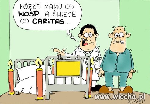 Co daje Caritas a co WOŚP