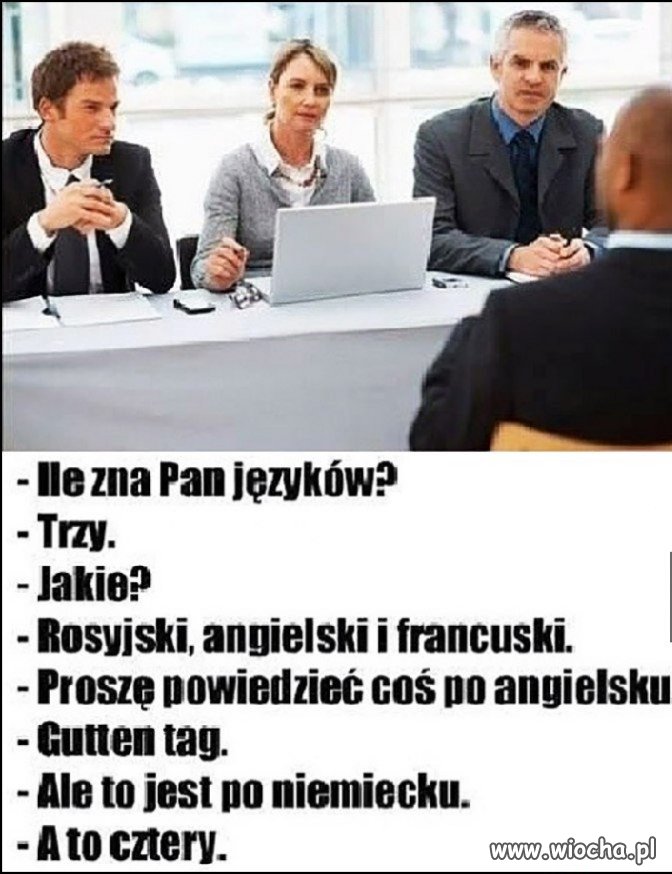 Ile zna Pan języków?