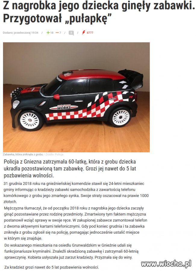 Jak ja nie lubię, jak ktoś okrada groby - i nie