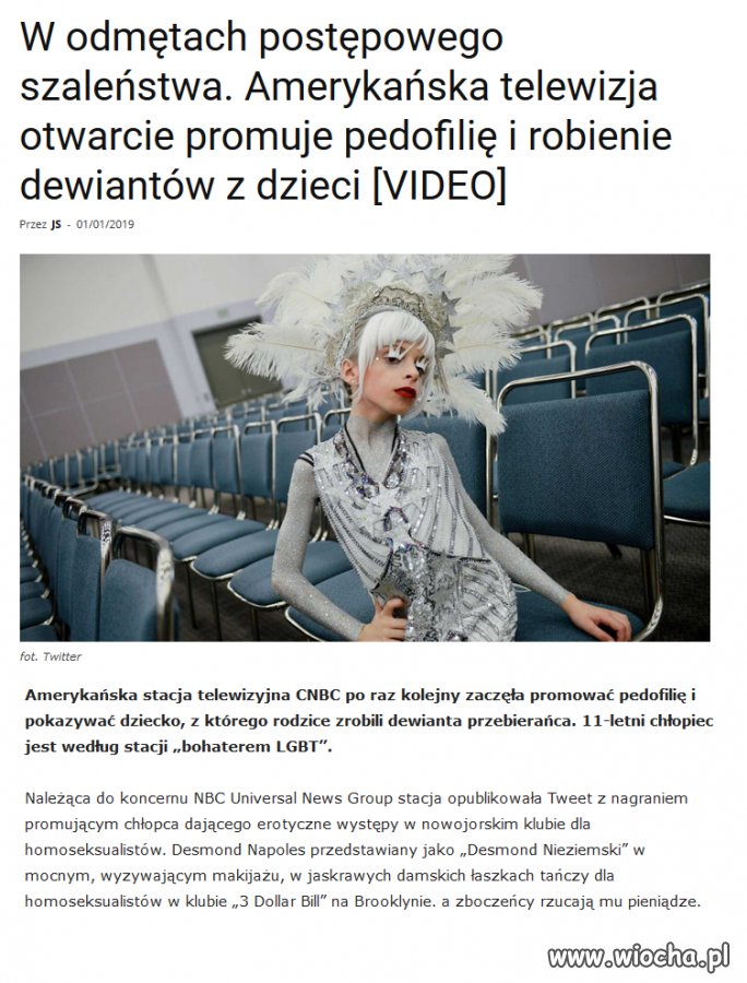 Dziecko w gejowskim klubie nocnym daje występ