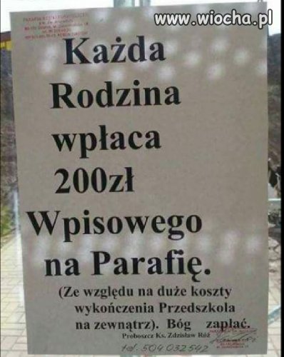 Przedszkole kosztuje...