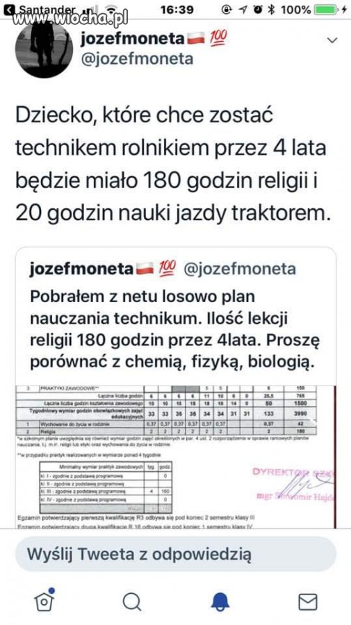 180 godzin religii