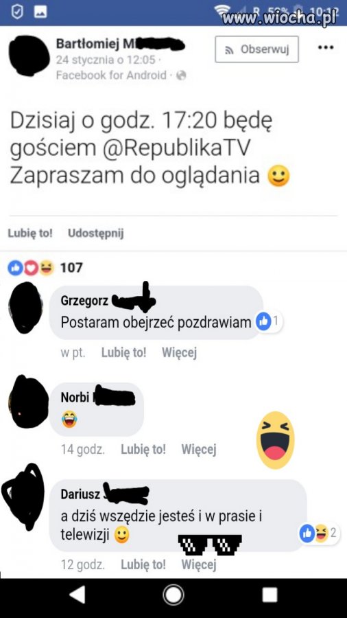 Bartłomiej M w tv. 