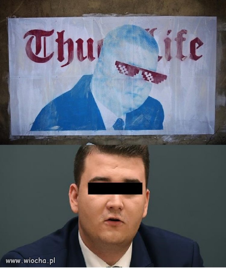 Thug life- Gangsterskie życie -mural z 2017 roku