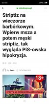 Msza a potem striptiz,