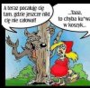Nowoczesny czewony kapturek