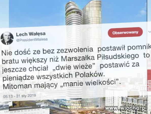 Mania wielkości prezesa