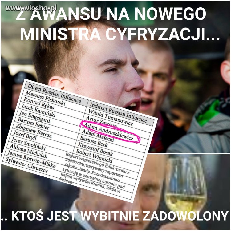 O tym jak ruskie pisowi rząd meblują