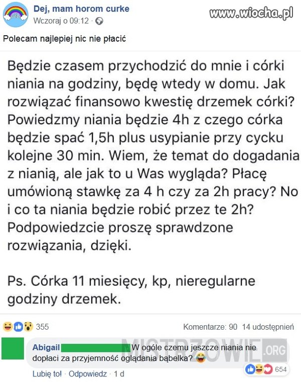 Jak rozliczyć nianie?