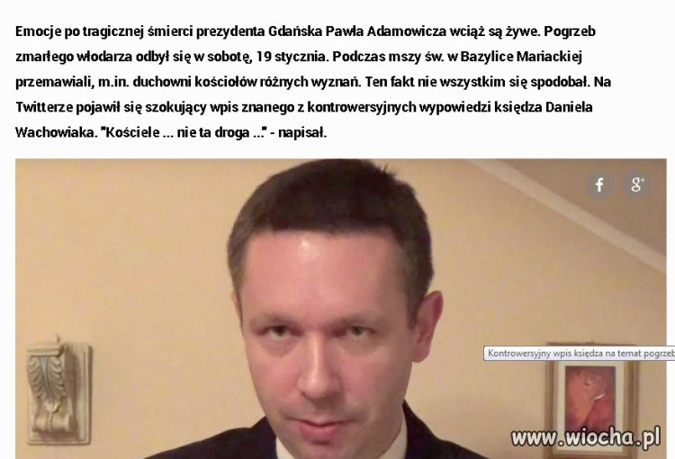 Kontrowersyjny wpis księdza