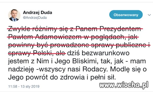Wielki polityk by miał trochę taktu i klasy 