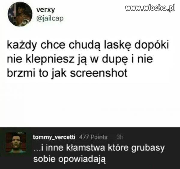 1001 żartów o chudych aby się dowartościować