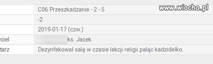 Nagana od księdza