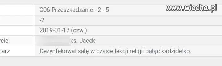 Nagana od księdza