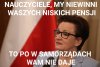 Myślą, że nauczyciele są durni jak widzowie tvpis