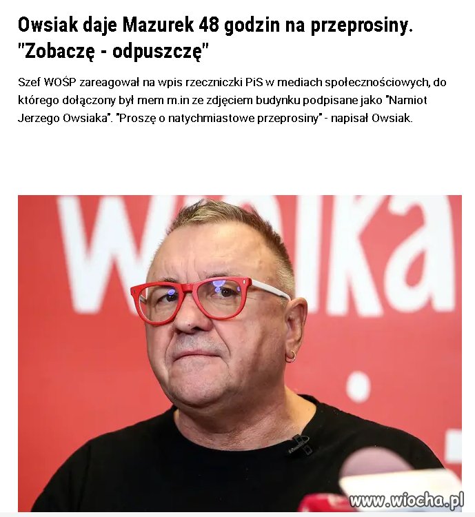 Ja też czekam na rozwój wydarzeń