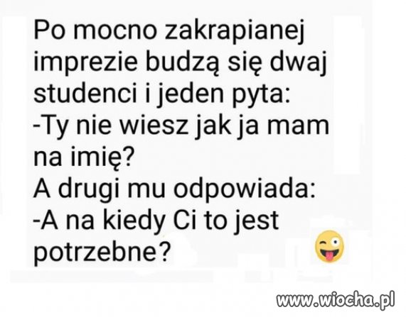 Żart o studentach
