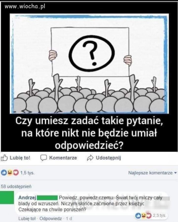 No i faktycznie nie znam 