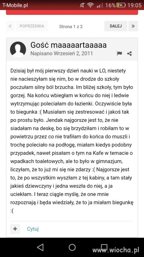 Wspomnienia licealistki