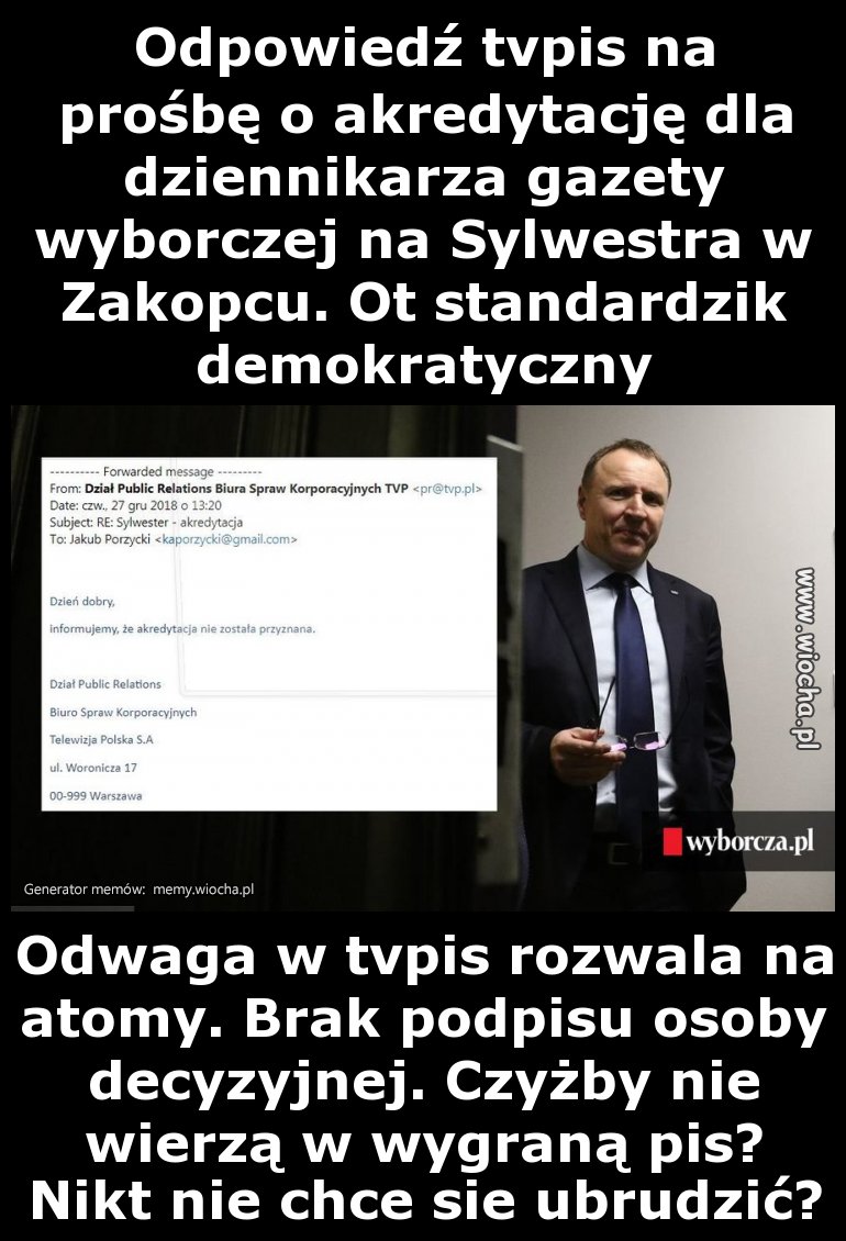 Tchórzliwe buractwo rodem z pis